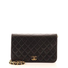 Chanel Vintage Full Flap Bag Quilted Lambskin Medium