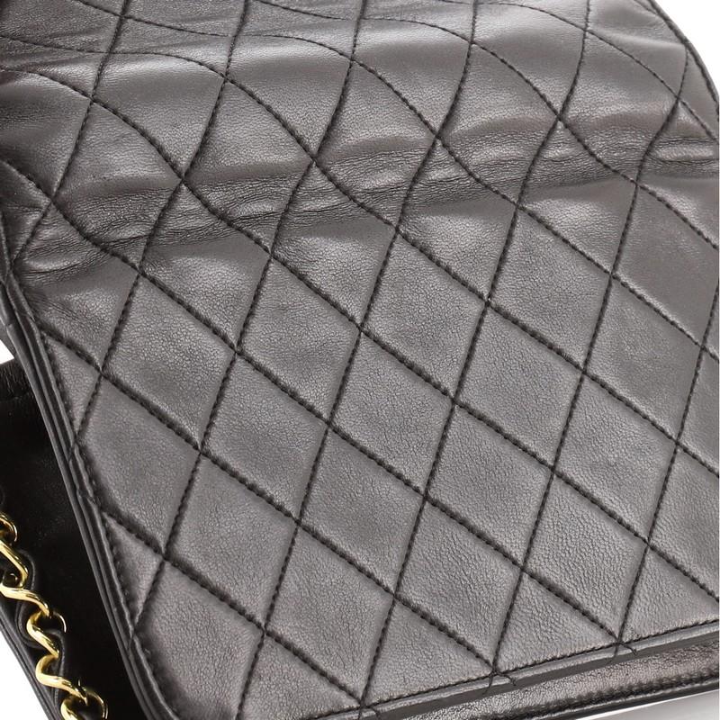 Chanel Vintage Full Flap Bag Quilted Lambskin Mini 1