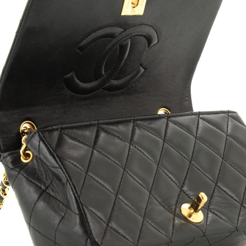 Chanel Vintage Full Flap Bag Quilted Lambskin Mini  2