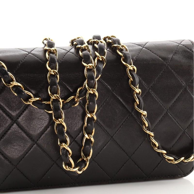 Chanel Vintage Full Flap Bag Quilted Lambskin Mini 2