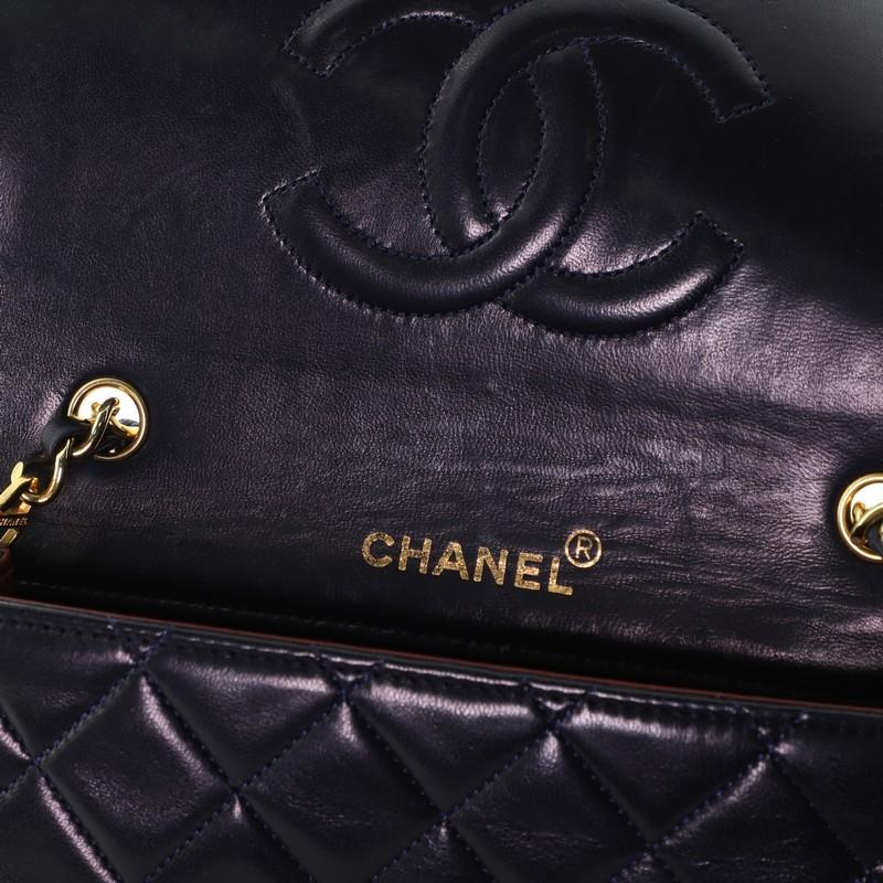 Chanel Vintage Full Flap Bag Quilted Lambskin Mini 3