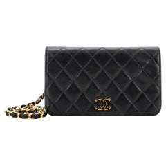 Chanel Vintage Full Flap Bag Quilted Lambskin Mini