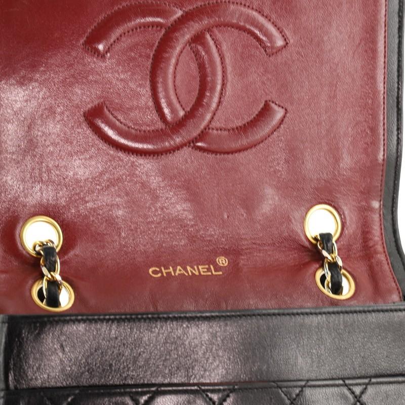 Chanel Vintage Full Flap Bag Quilted Lambskin Small 1