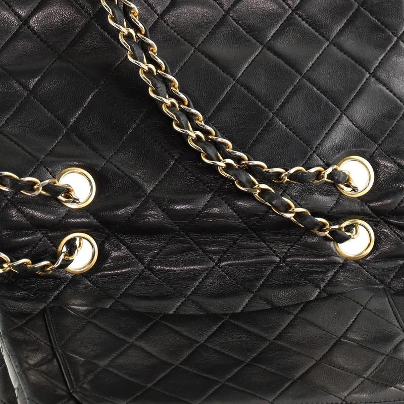 Chanel Vintage Full Flap Bag Quilted Lambskin Small 2