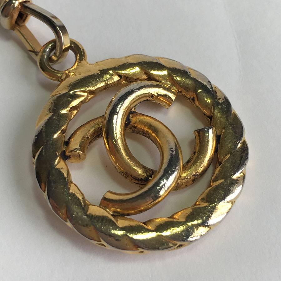 CHANEL Vintage Gilded Metal Chain Belt In Good Condition In Paris, FR