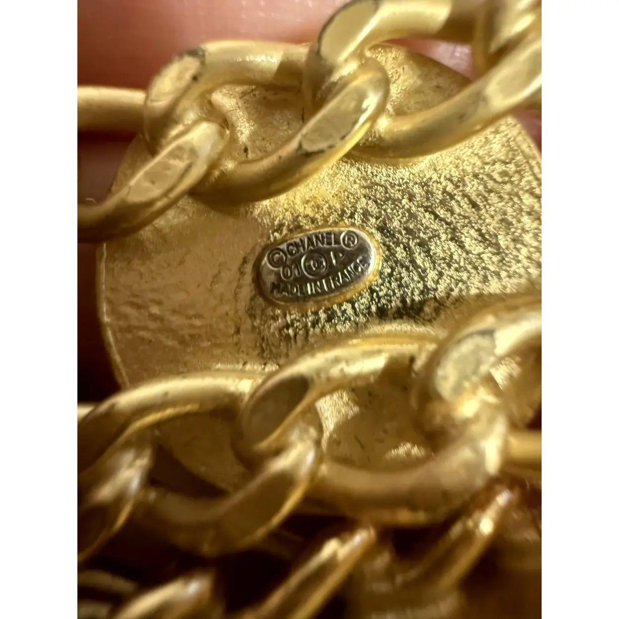 Chanel Vintage Gold CC Heart Star Black Coin Bracelet, circa 2001 For Sale 1