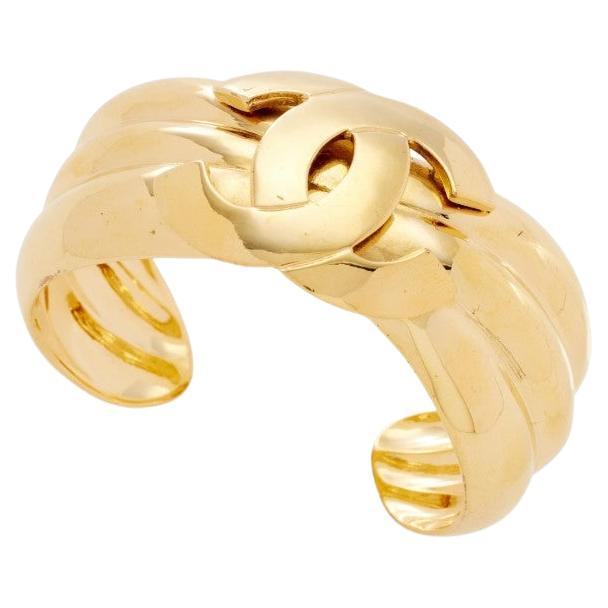 Bracciale Chanel Vintage CC in oro, 1997