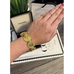 Bracciale Chanel Vintage Oro Moneta CC Logo