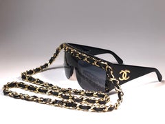 Chanel Vintage Gold Hardware Fall / Winter  1992 Sunglasses Made In Italy