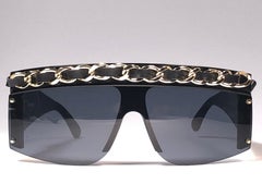 Chanel Vintage Gold Hardware Fall / Winter  1992 Sunglasses Made In Italy