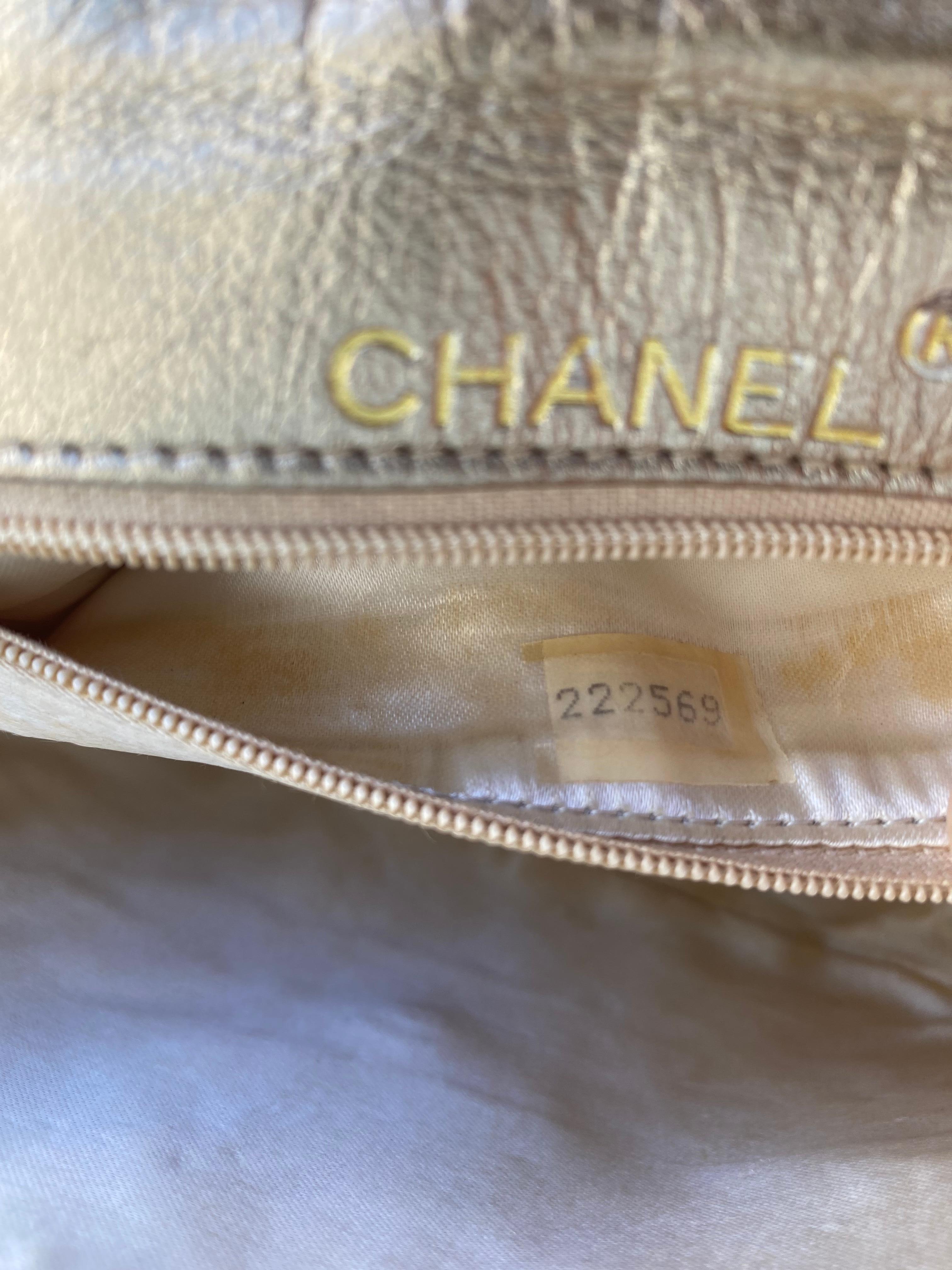 Chanel Vintage Mini Gold Camelia Lambskin Flap Crossbody Bag 11
