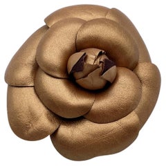 Chanel Vintage Camellia Flower Pin