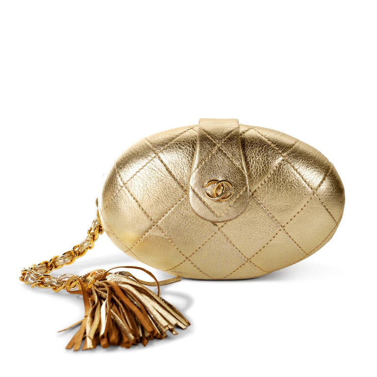 1980's Chanel Oval Clutch