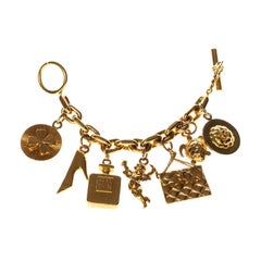 Chanel Used Gold Lucky Charms Bracelet