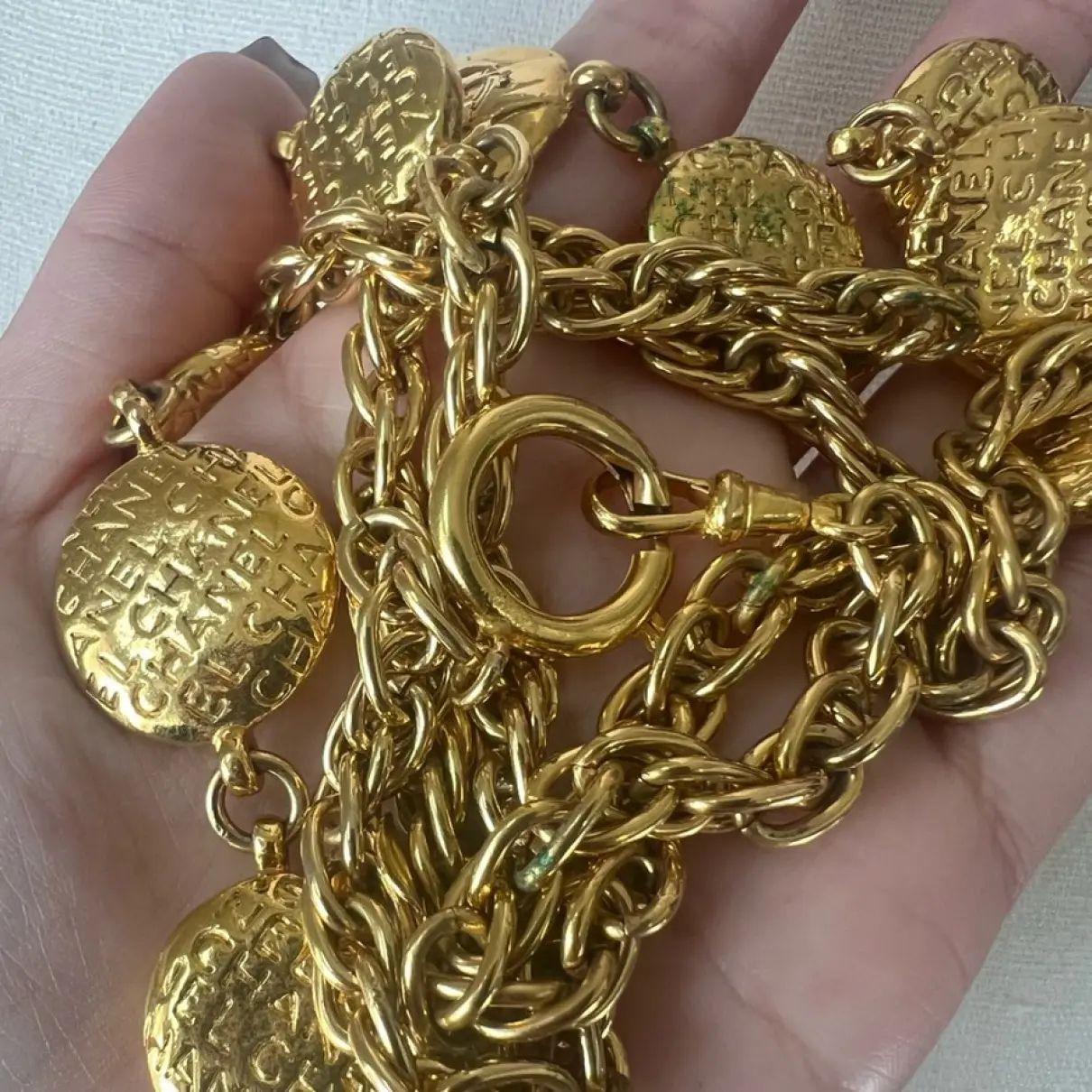 CHANEL Collar de Oro Vintage Mademoiselle Charm Station en venta 1