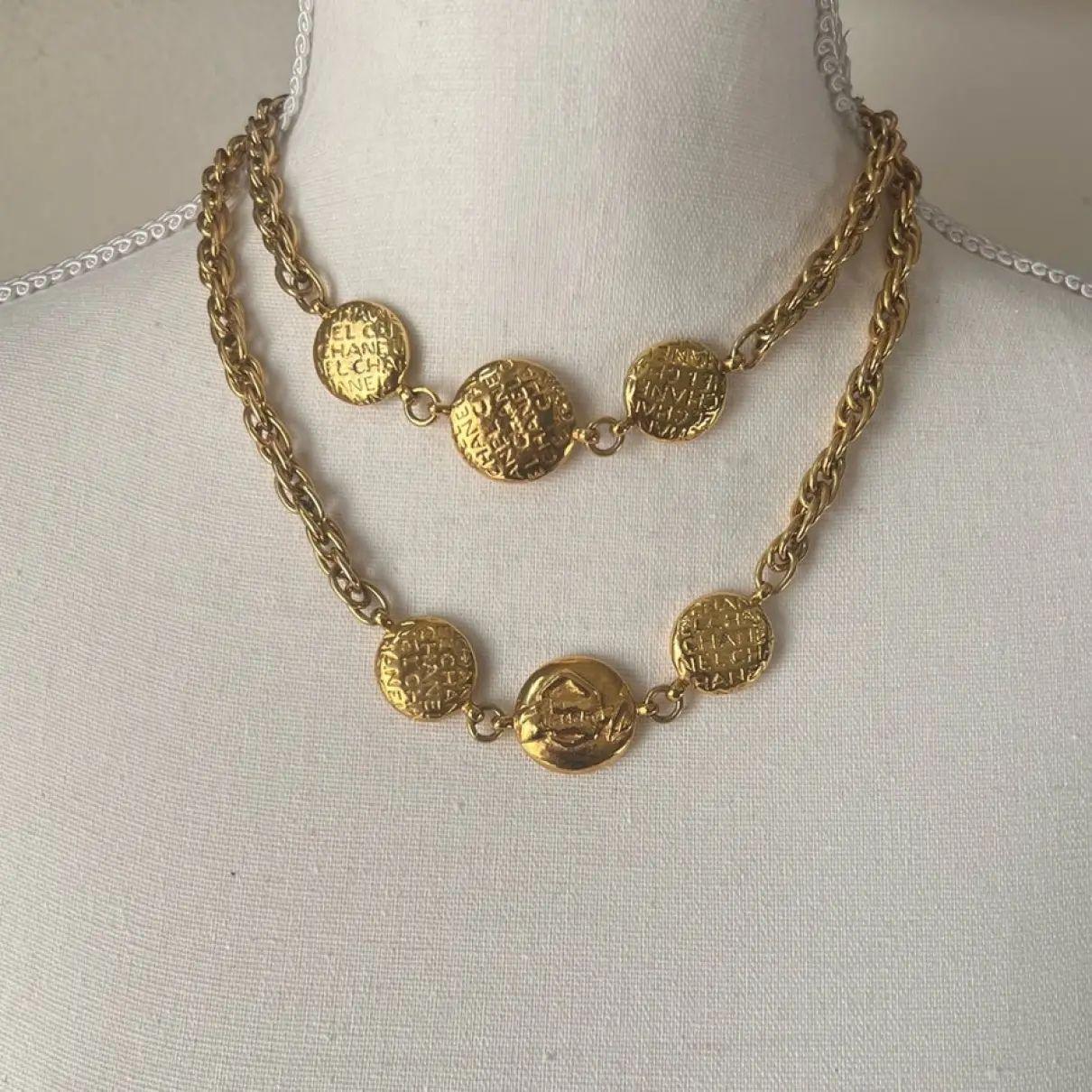 CHANEL Collar de Oro Vintage Mademoiselle Charm Station en venta 2