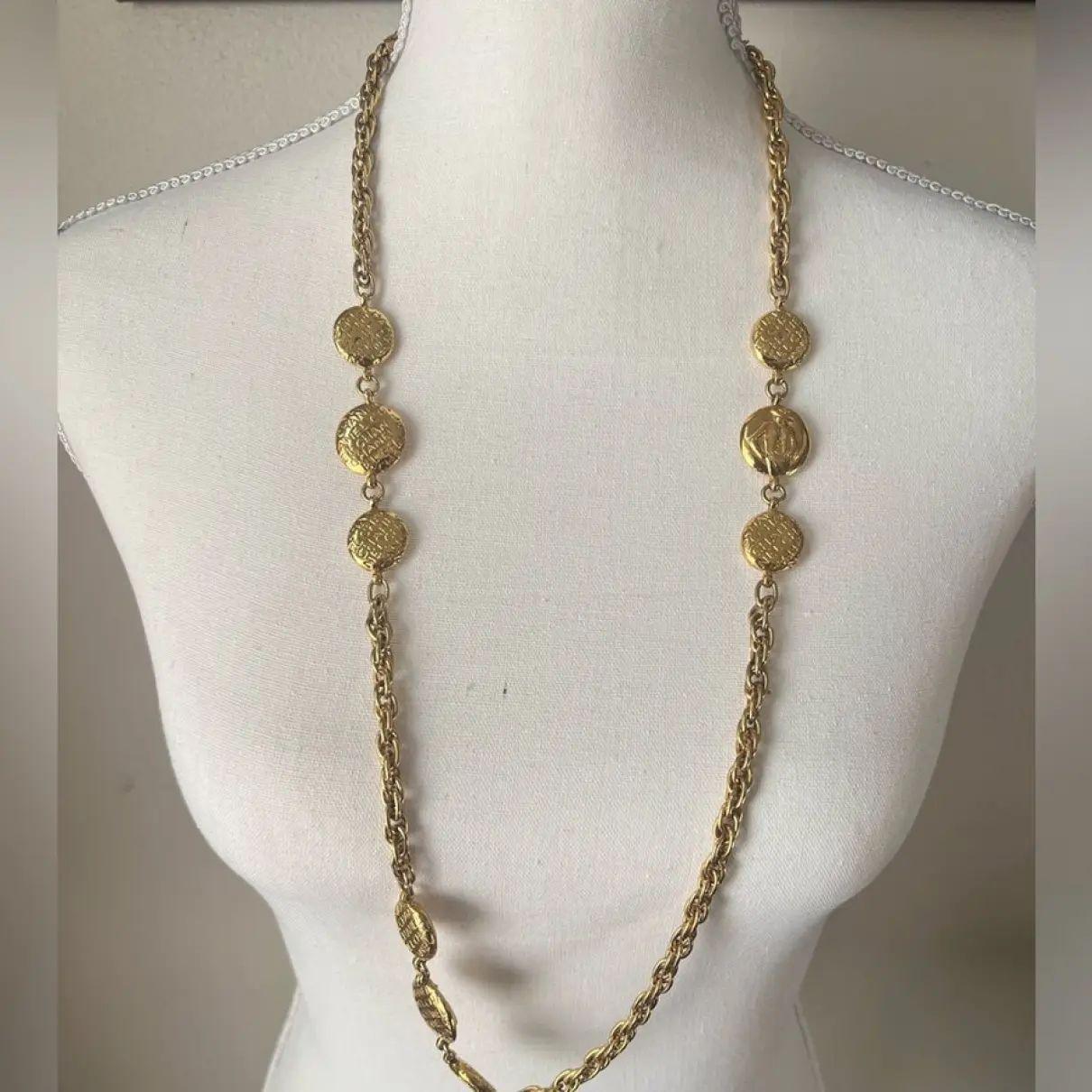 CHANEL Collar de Oro Vintage Mademoiselle Charm Station en venta 3
