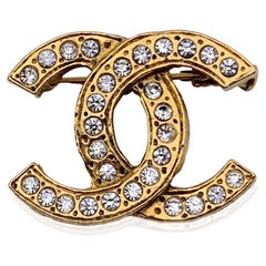 Vintage Chanel Woven CC Logo Pendant Necklace