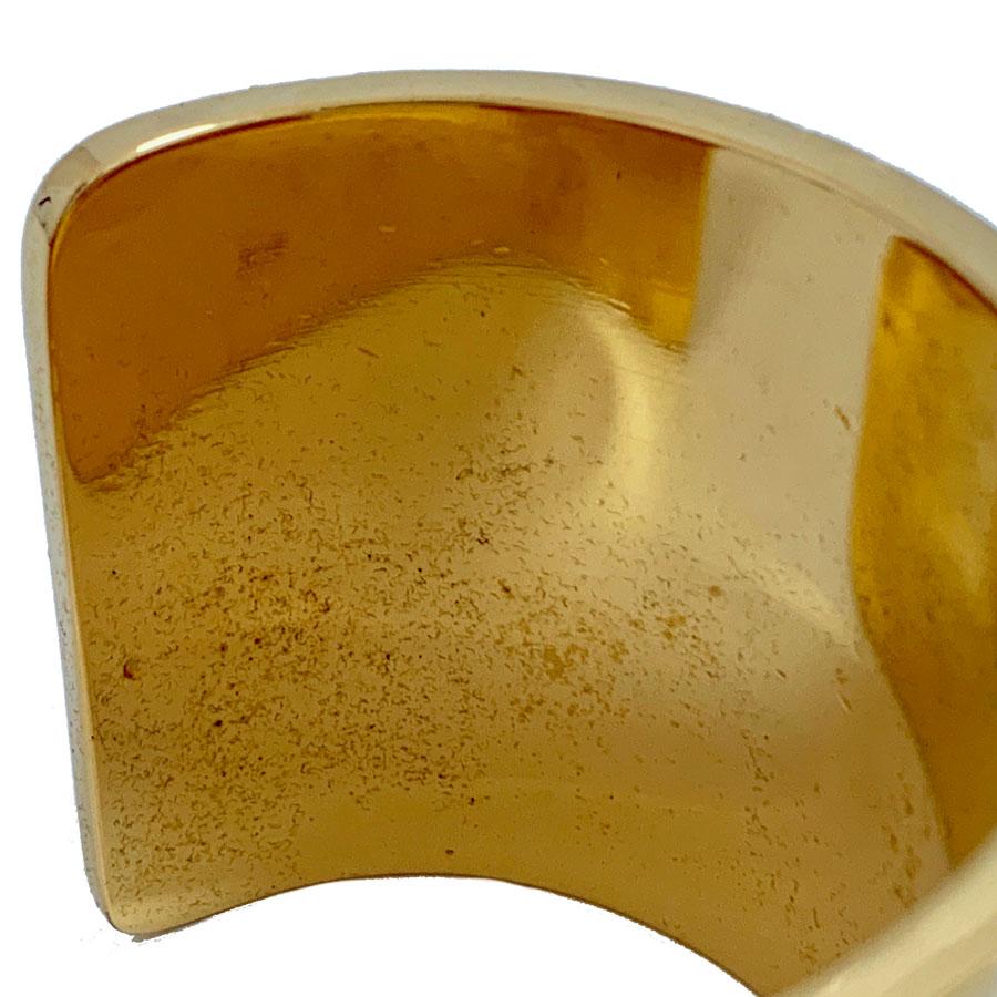 CHANEL Vintage Gold Metal Cuff 4