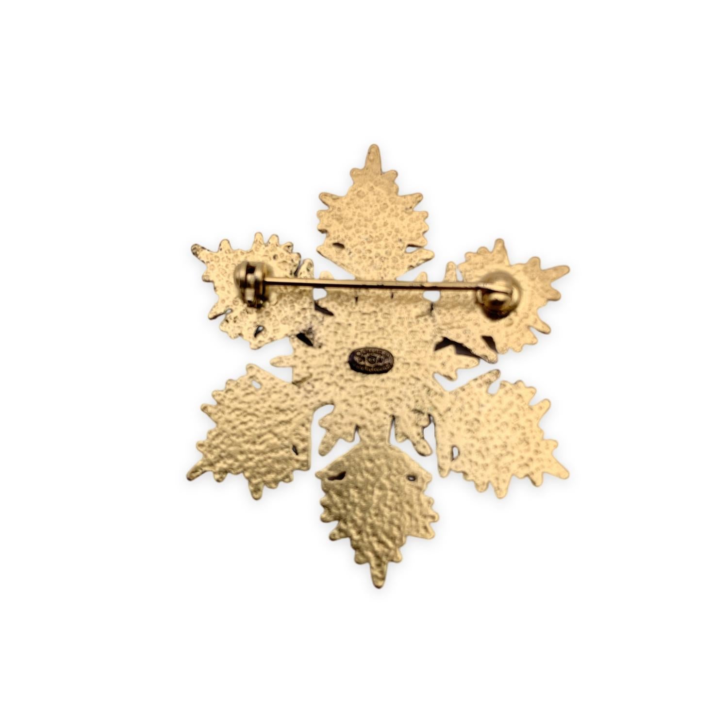 chanel snowflake brooch