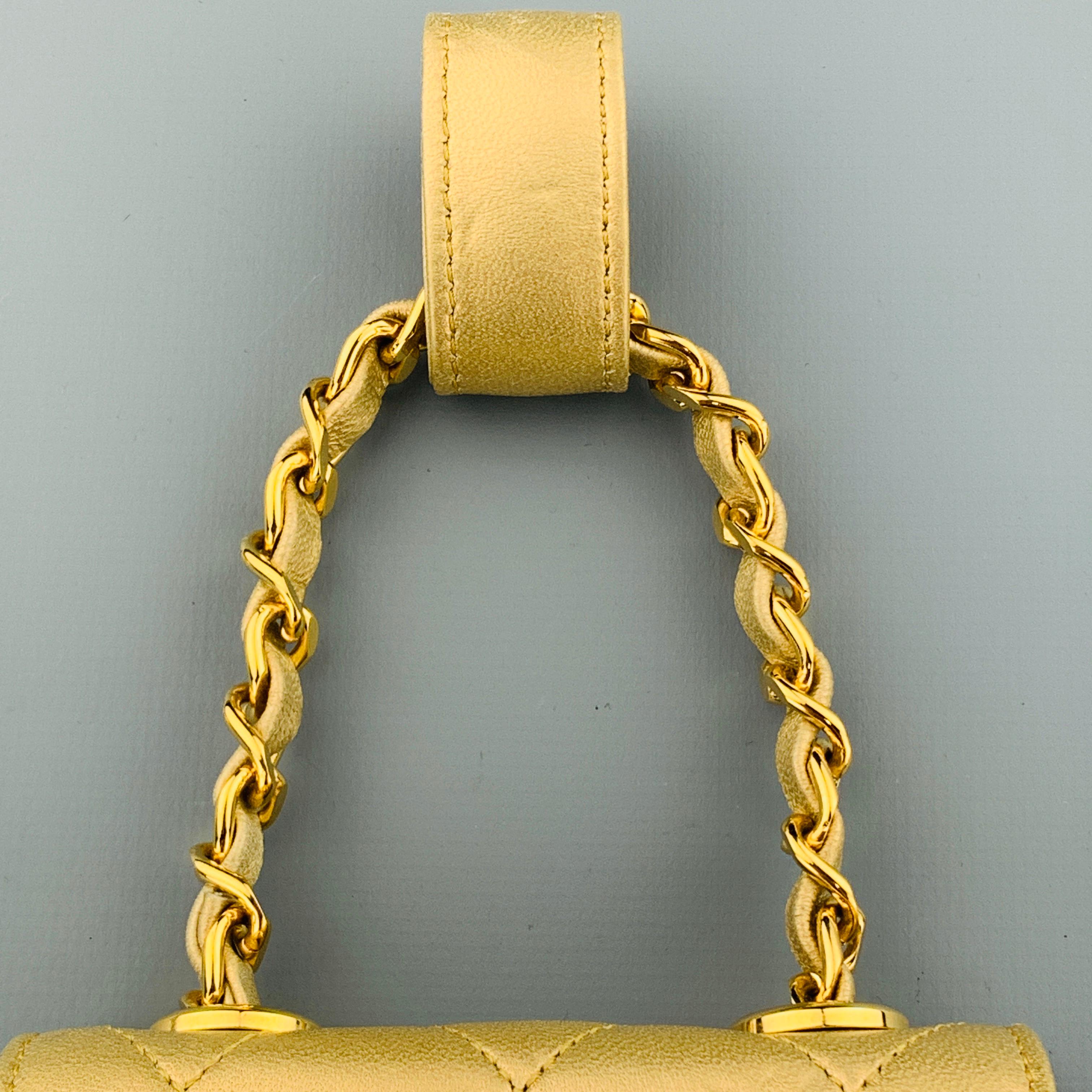 metallic leather purse