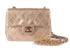 Chanel Vintage Gold Mini CrossBody Flap