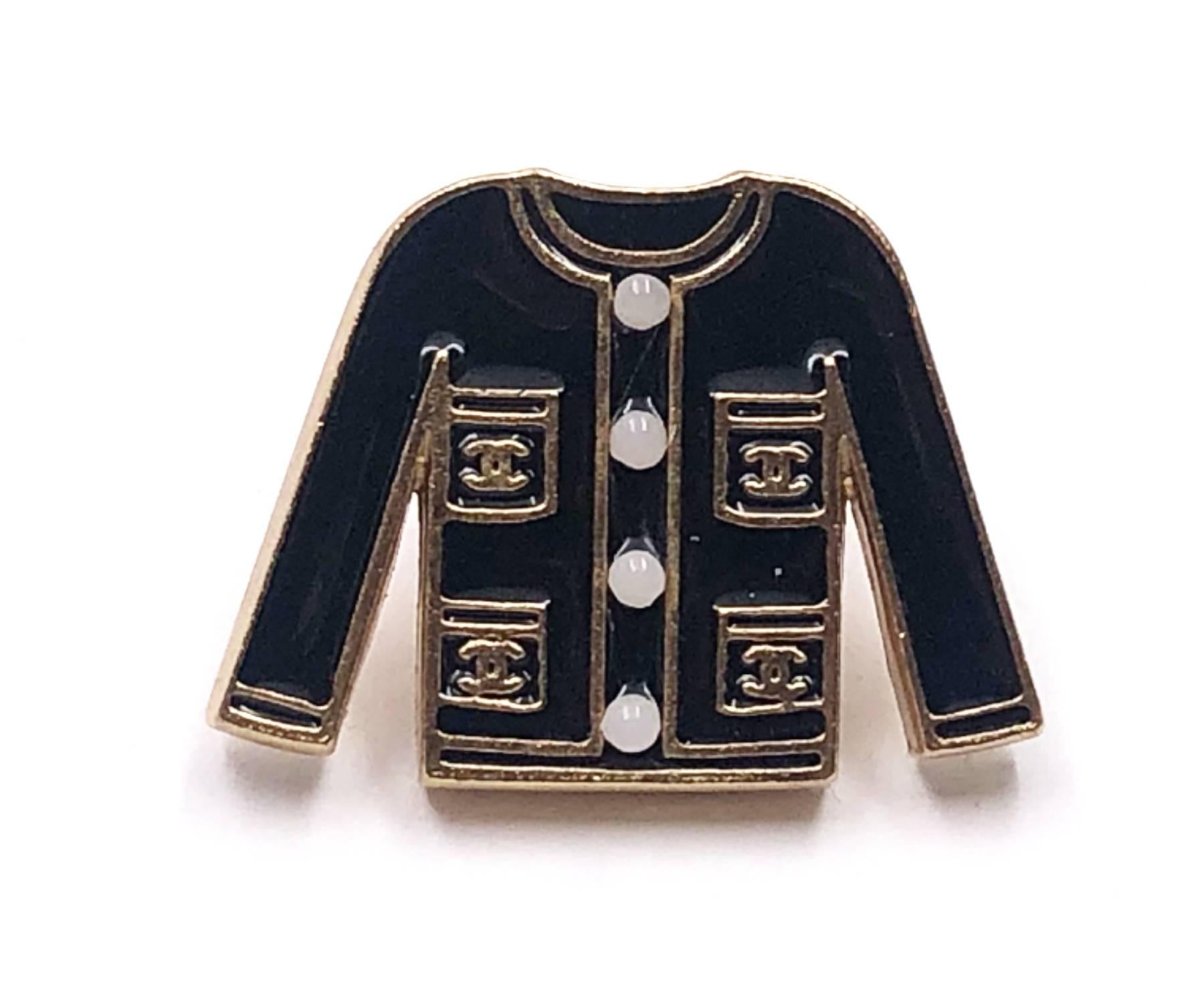 chanel coat pin
