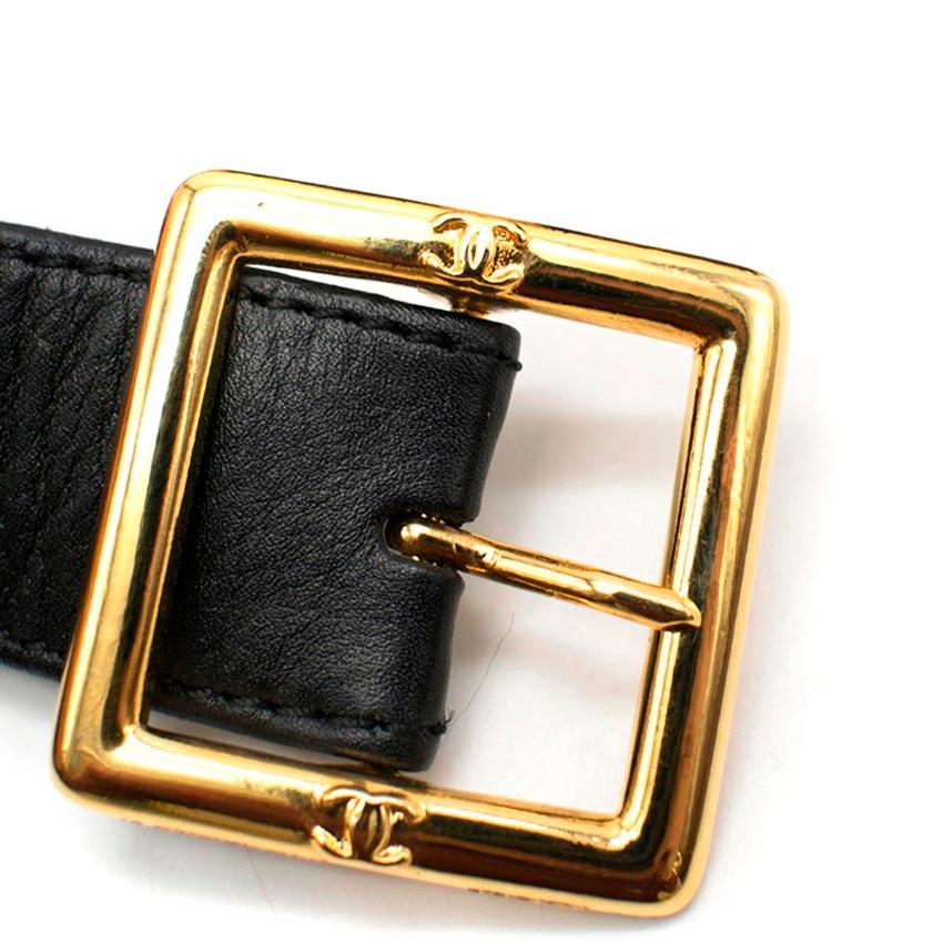 chain leather belt