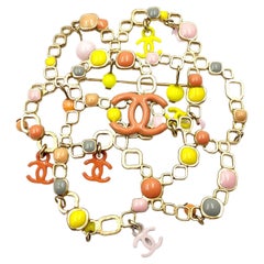 Chanel Vintage Gold Plated Geo Flower Candy Pop Large Brooch