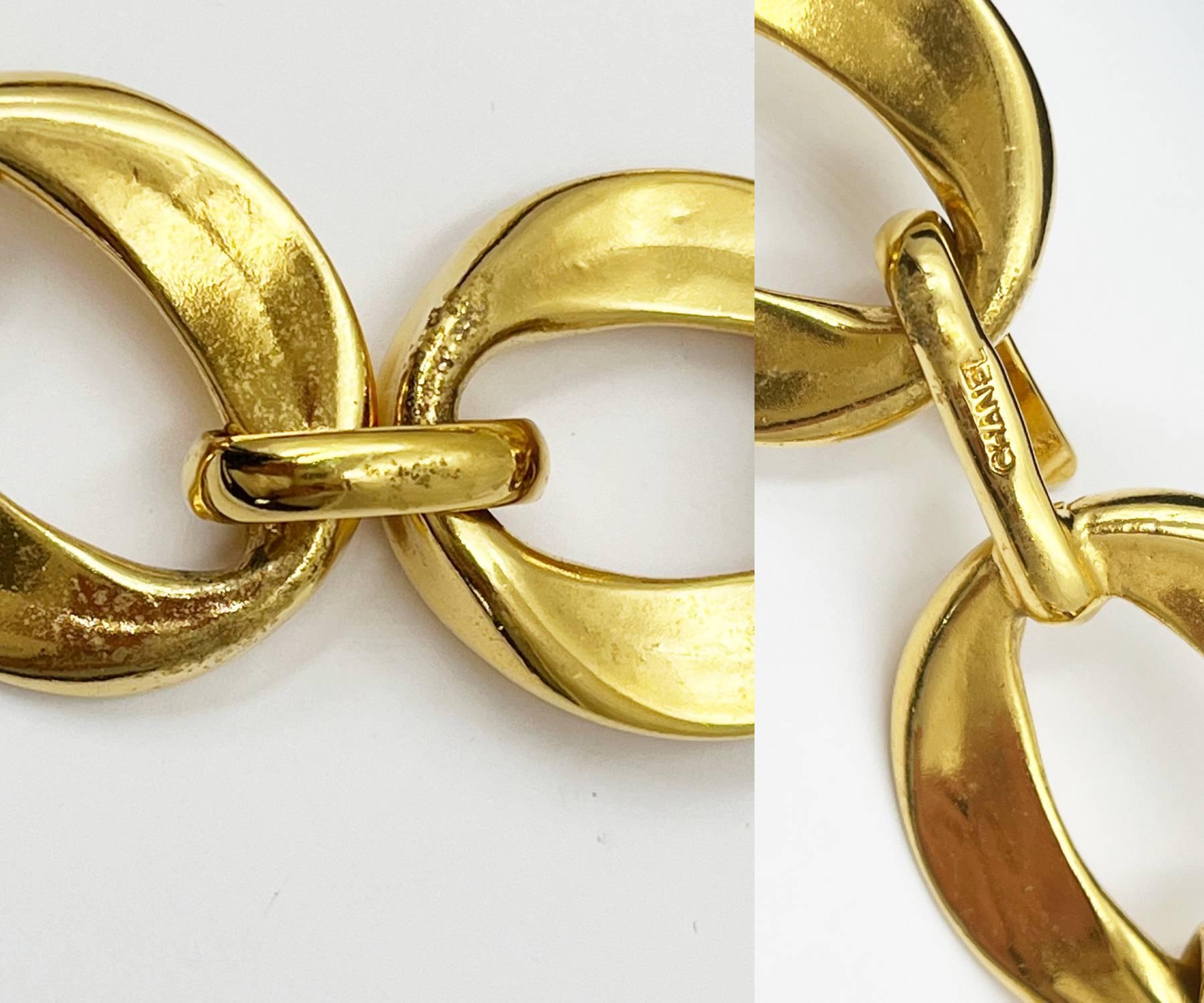 Chanel Vintage vergoldete Ring-Halskette, wie bei Nicole Richie gesehen   (Kunsthandwerker*in) im Angebot