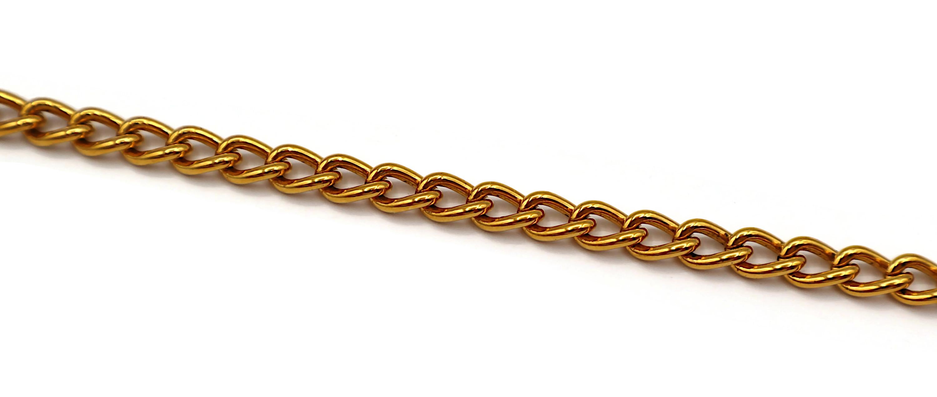 CHANEL Vintage Gold Tone Chain Belt 31 Rue Cambon Paris Coins, 1998 For Sale 12