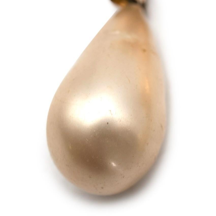 chanel.pearl drop earrings