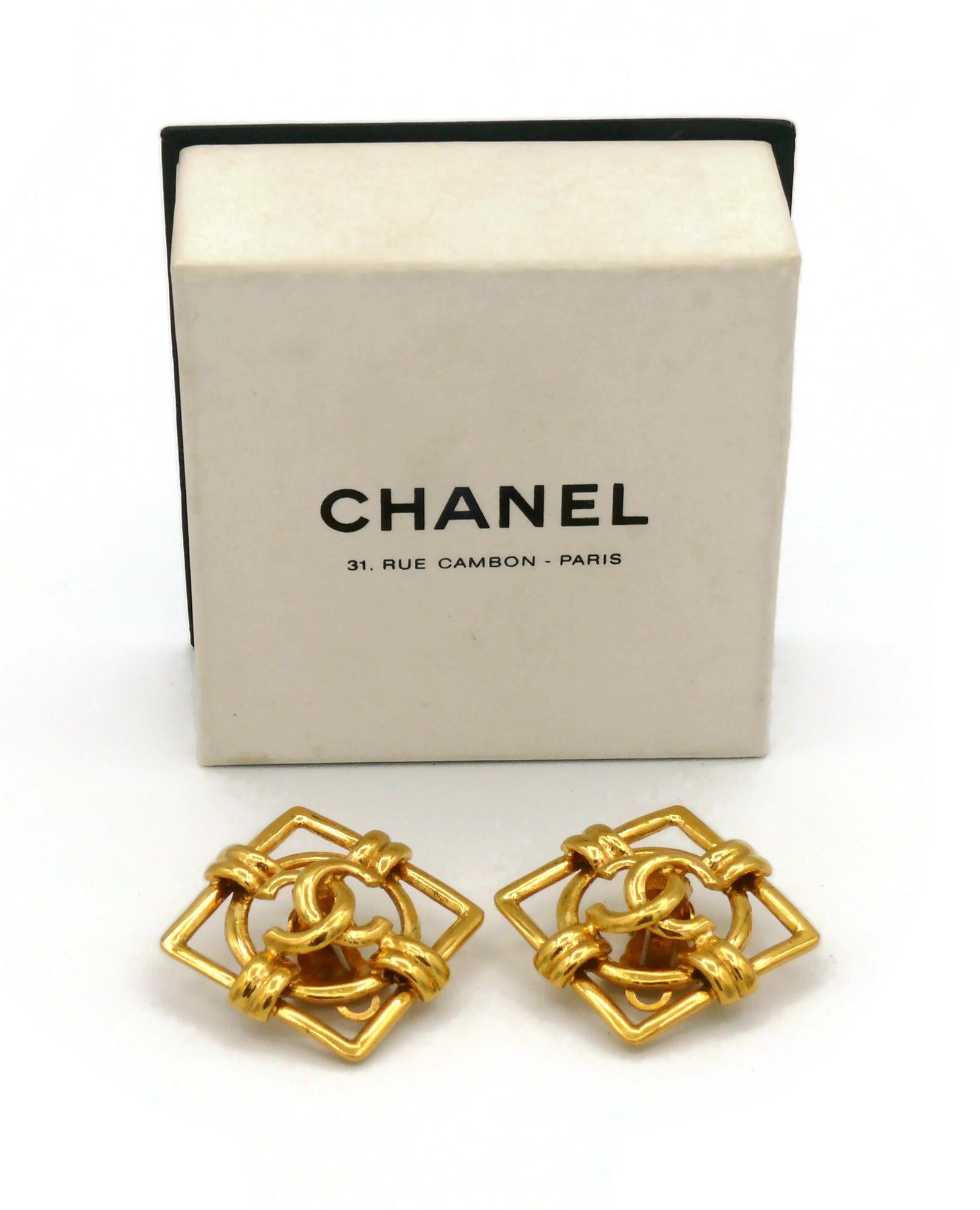 chanel boy earrings
