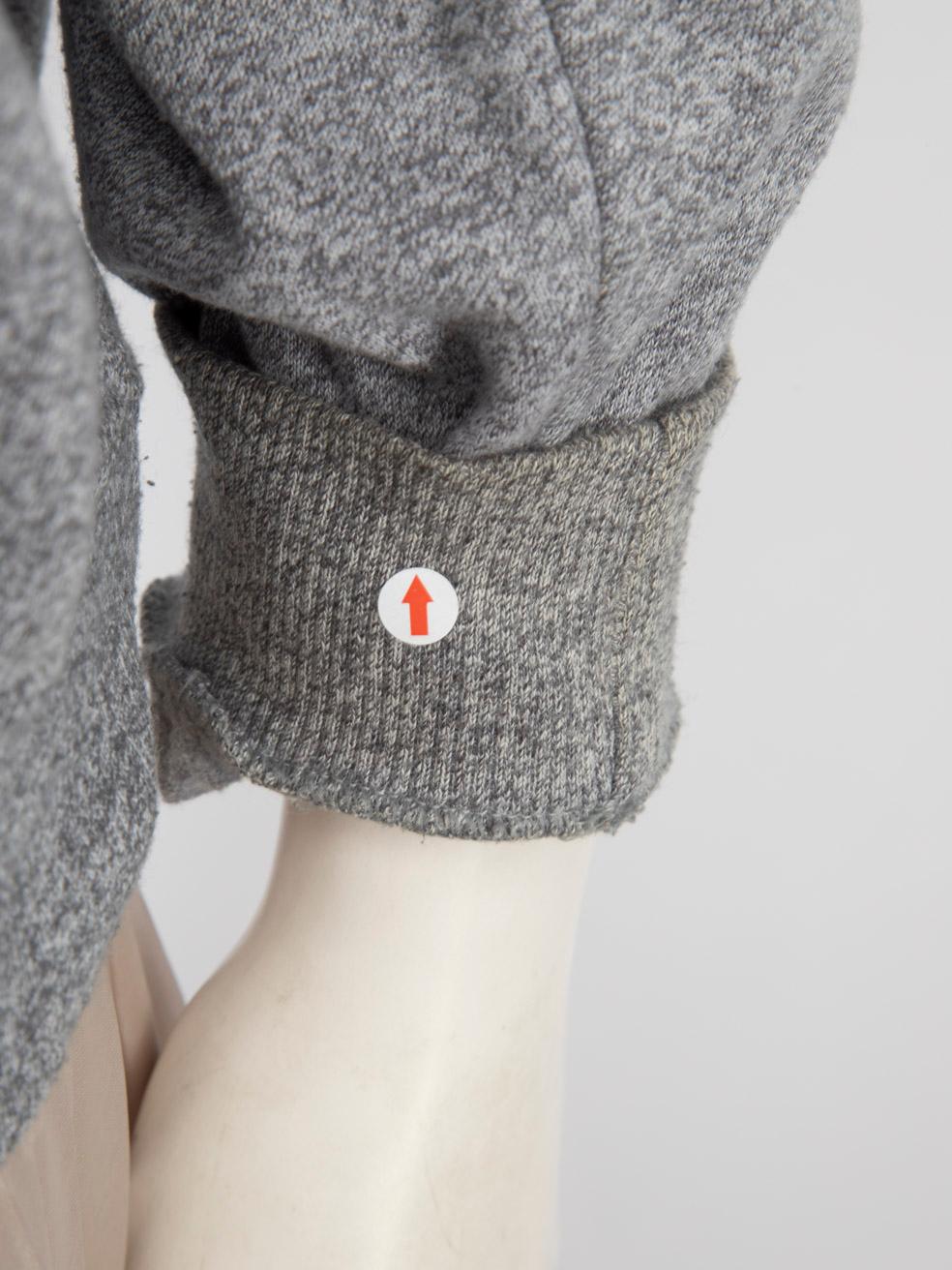 Felpa Chanel Vintage Grigio Logo Chanel Taglia L. in vendita 5