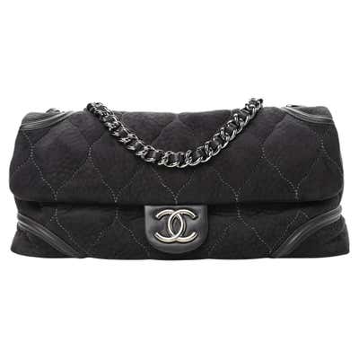Chanel Rare Black Lizard Shoulder Bag For Sale at 1stDibs