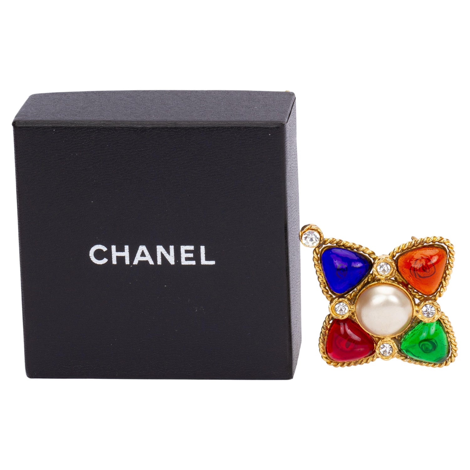 New Chanel In Box Lucite Television Pin For Sale at 1stDibs