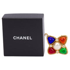 Chanel Gripoix Brooch - 89 For Sale on 1stDibs