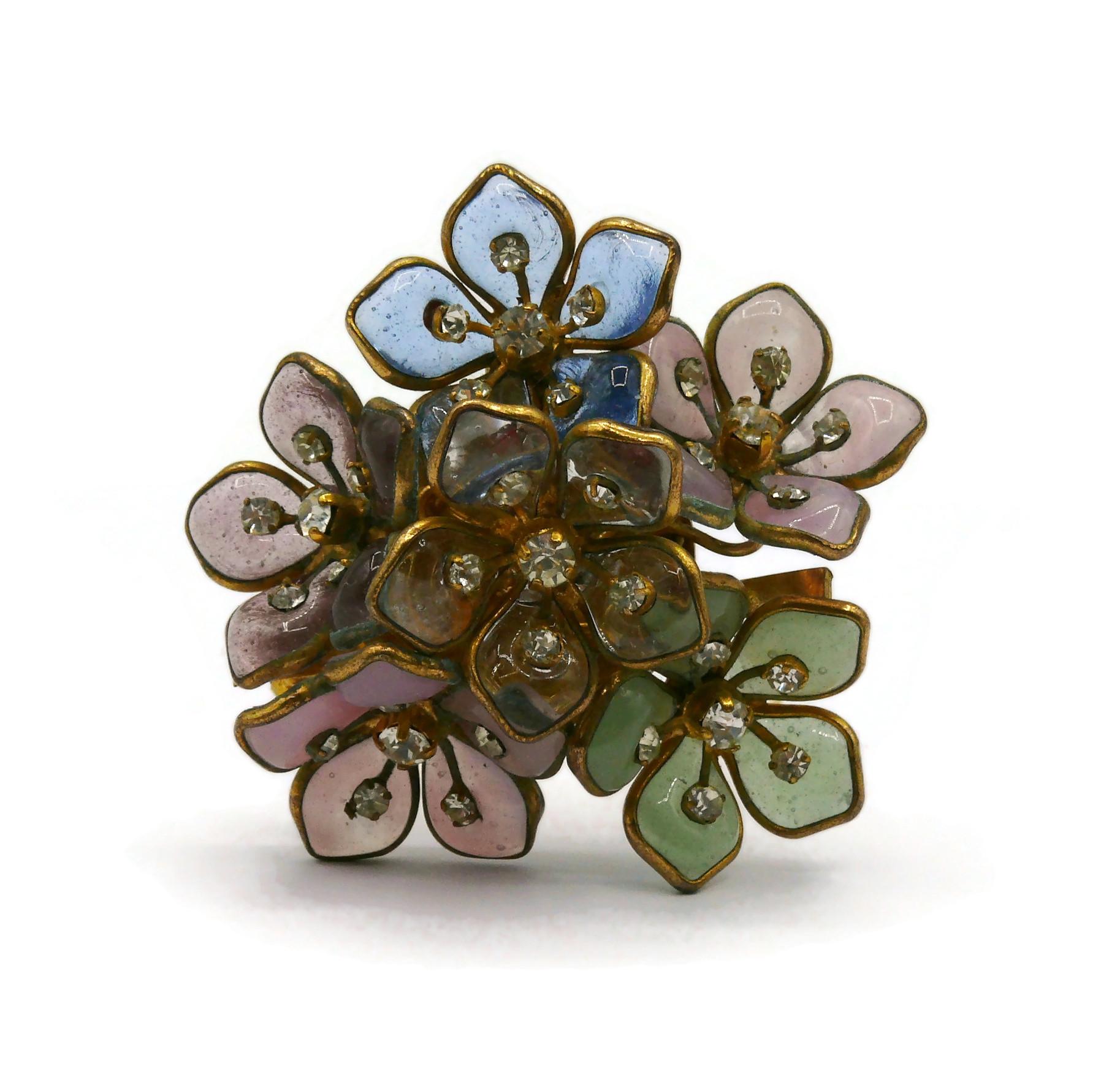 Women's CHANEL Vintage Gripoix Floral Brooch