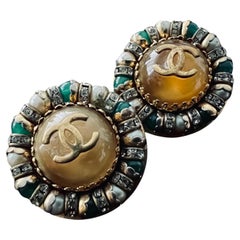 Chanel vintage Gripoix / Goosens earrings