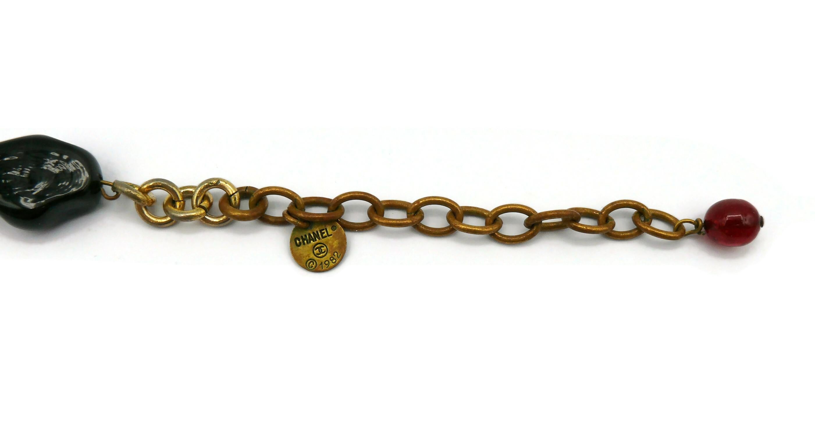 CHANEL Vintage GRIPOIX Necklace, 1982 For Sale 11