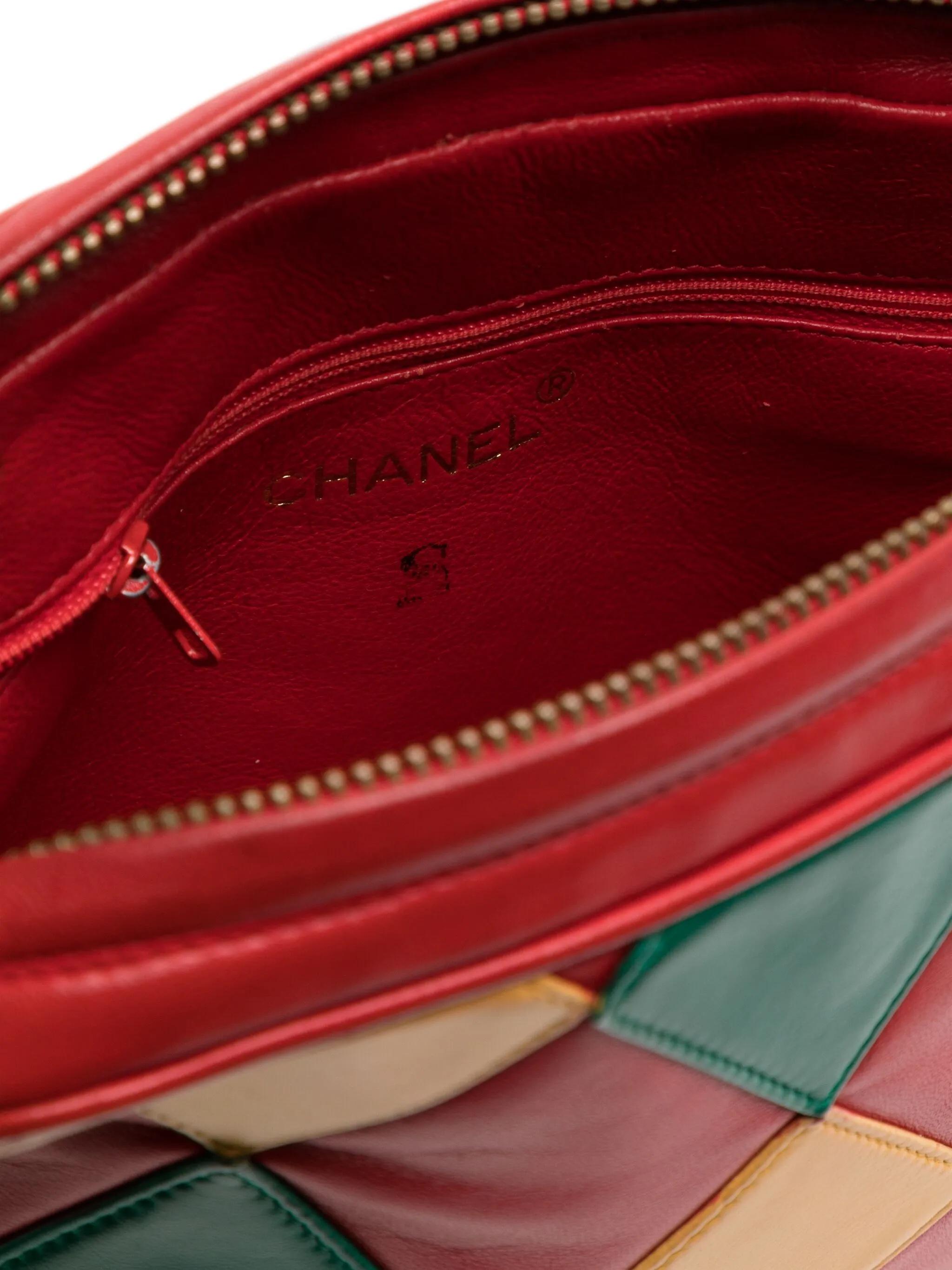Chanel Vintage Harlequin Tassel Bag In Fair Condition For Sale In London, GB