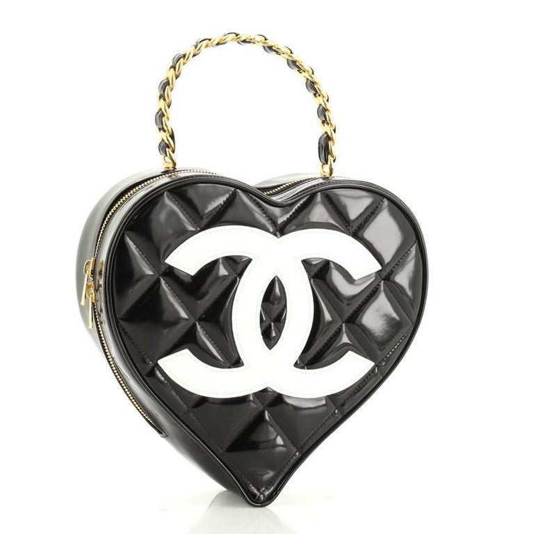 Chanel Heart Shaped Quilted Bag at 1stDibs  chanel heart bag, heart chanel  bag, chanel quilted heart bag