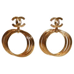 Chanel Vintage Hoop Earrings Chanel Vintage Hoop Earrings