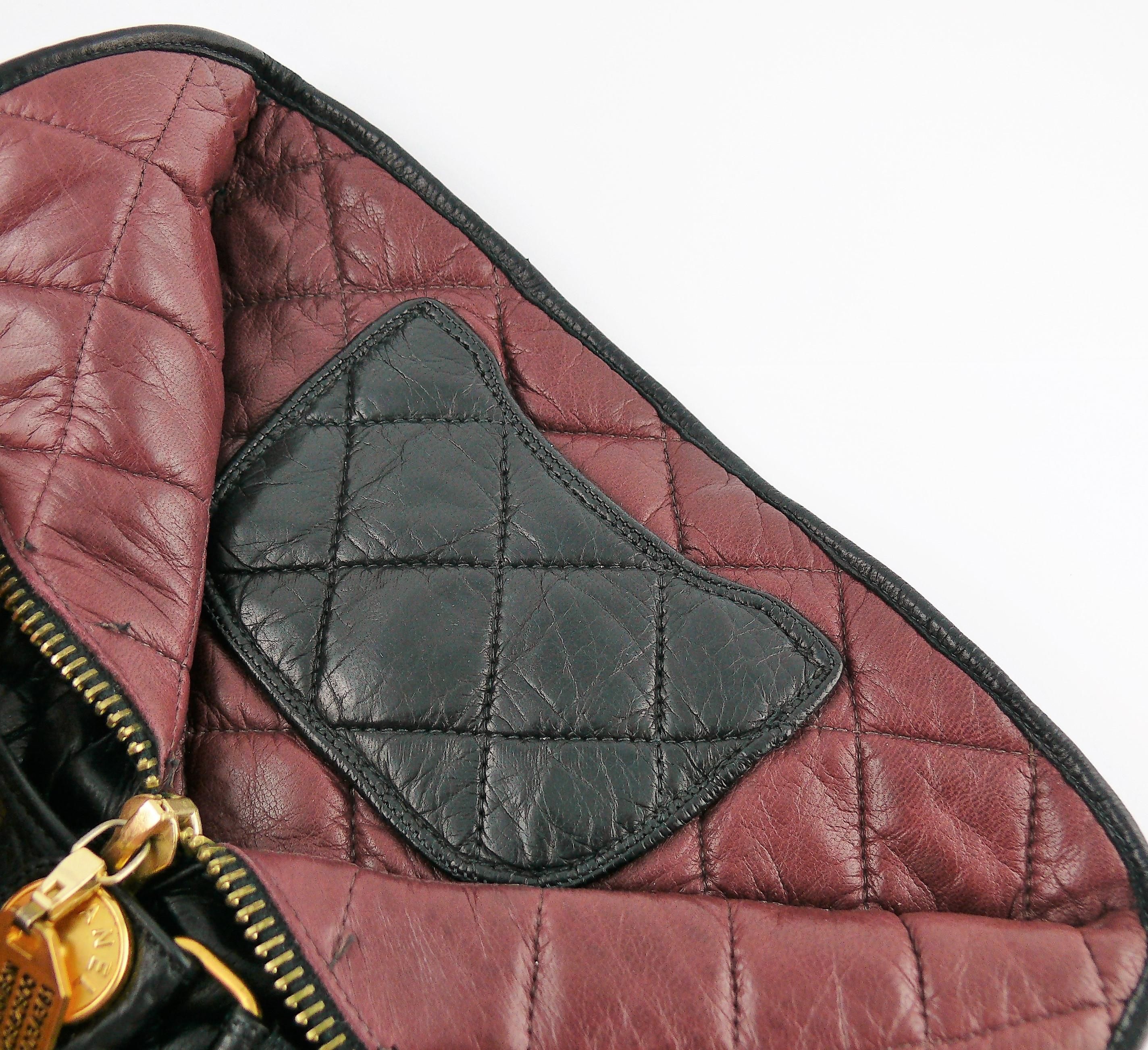 Donna Guanti Chanel Iconic Vintage in pelle di capretto trapuntata Rue Cambon Taglia 7 1/2 in vendita