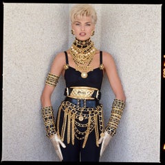 Ceinture de défilé CHANEL vintage emblématique en cuir avec pampilles multi-chaînes, automne-hiver 1991