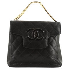 Chanel Vintage ID Bracelet Bag Quilted Lambskin Medium 
