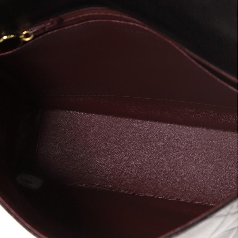 Black Chanel Vintage ID Bracelet Flap Bag Quilted Lambskin Medium