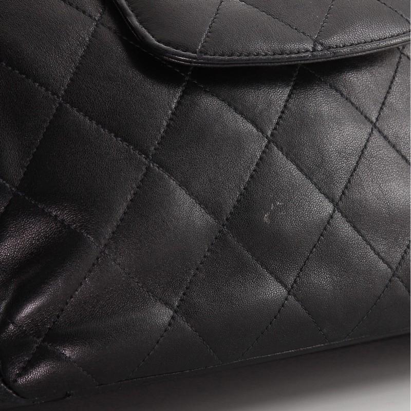 Women's or Men's Chanel Vintage ID Bracelet Flap Bag Quilted Lambskin Medium