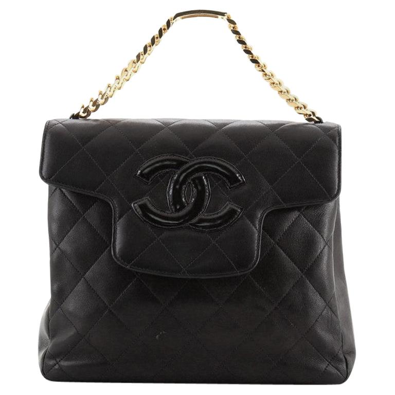 Chanel Vintage ID Bracelet Flap Bag Quilted Lambskin Medium