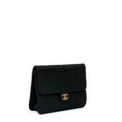 CHANEL, Vintage en jersey noir